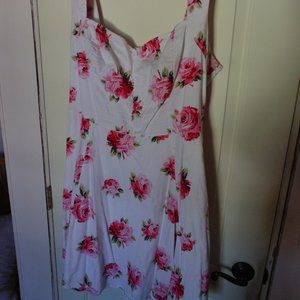 Eshakti White Floral Paisley Dress W/ Pockets